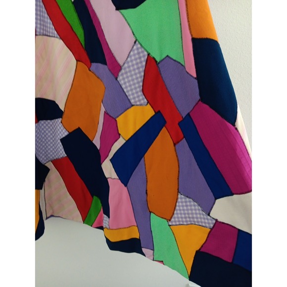 VTG Womens XS Skirt Handmade Patchwork Hippie Maxi Fit Flare 1960's RARE‎ Boho - Picture 7 of 14